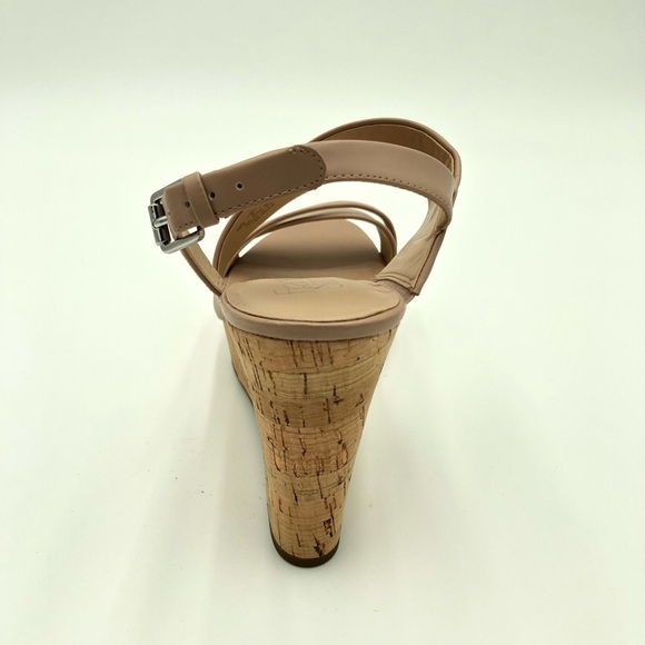 Franco Sarto Blush/Nude Wedge Heel Sandals Size 10 - Picture 9 of 13